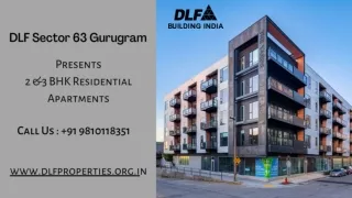 DLF Sector 63 Gurugram- DLF residential projects In Haryana