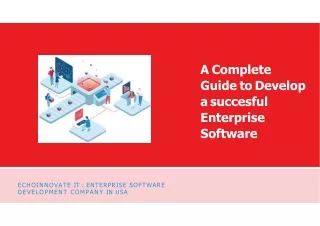 a complete guide to develop a succesful enterprise software