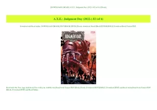[DOWNLOAD] [READ] A.X.E. Judgment Day (2022-) #2 (of 6) [Ebook]