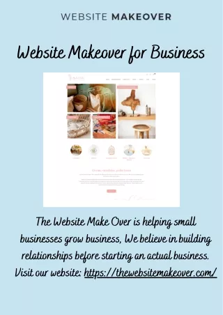Website Makeover for Business