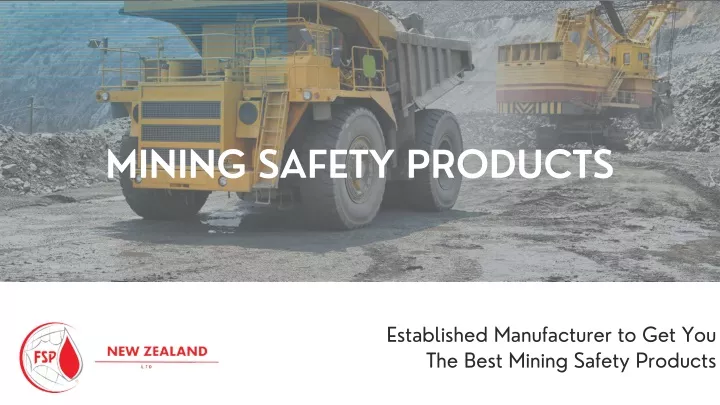 mining safety products