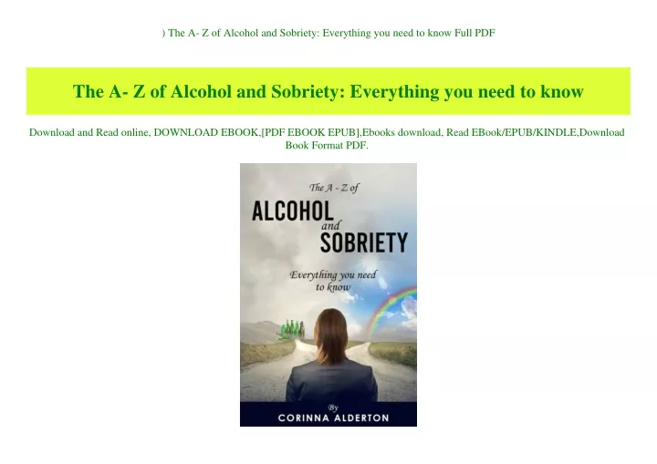 the a z of alcohol and sobriety everything