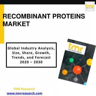 Recombinant Proteins | Emerging Trends, Size, Share and Growth Analysis