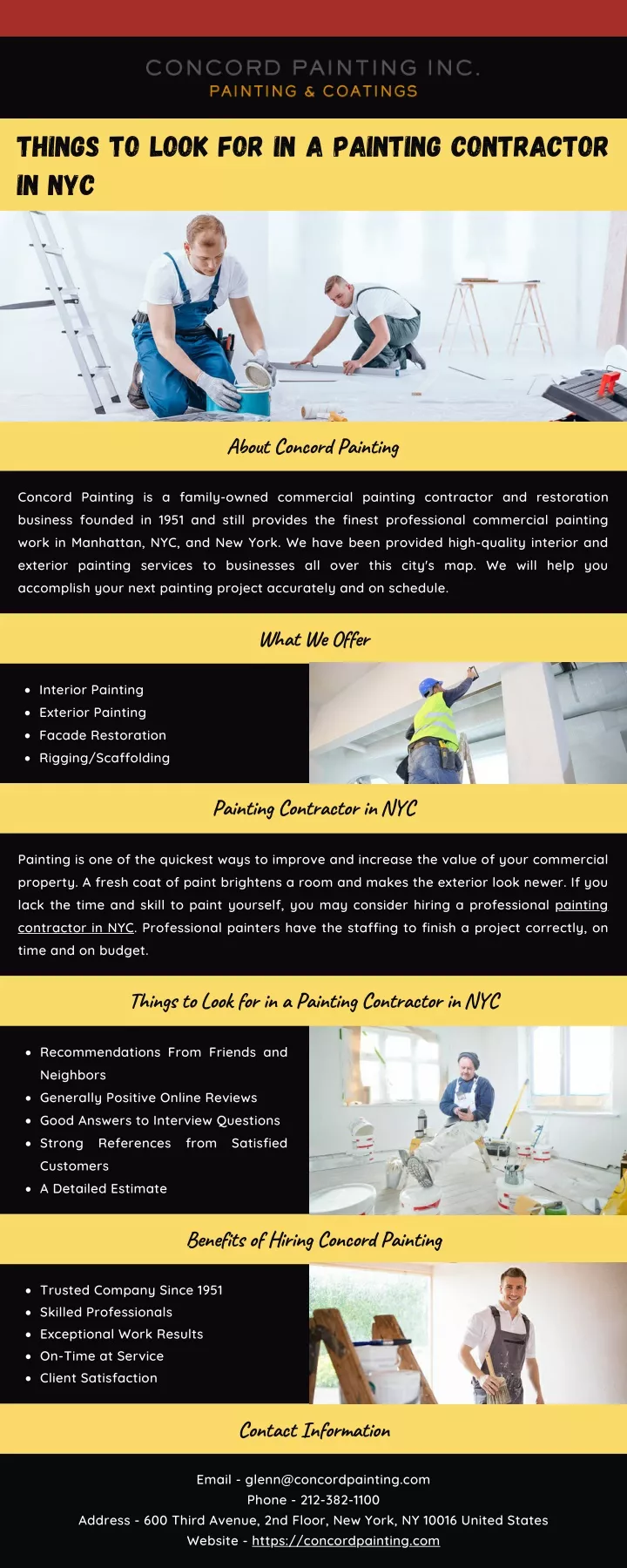 things to look for in a painting contractor in nyc