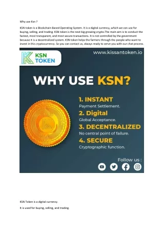 why use ksn