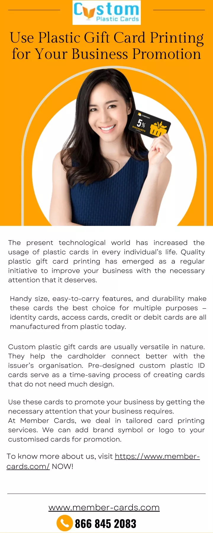 use plastic gift card printing for your business