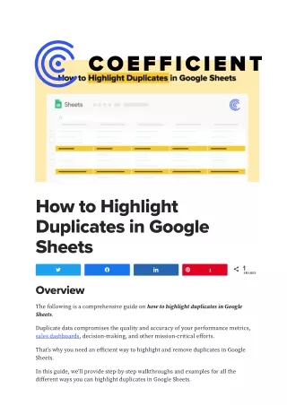 Google Sheets Highlight Duplicates In Multiple Columns