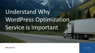 Understand Why WordPress OPtimization Service is Important