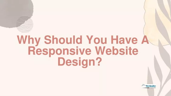 why should you have a responsive website design