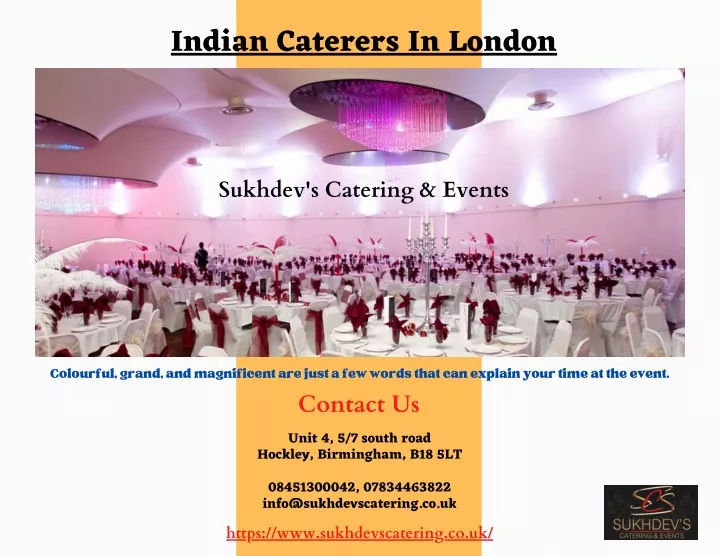 indian caterers in london