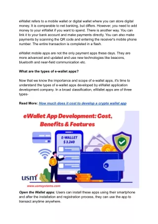 ewallet refers to a mobile wallet or digital