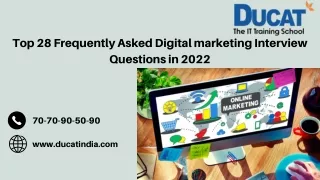 Top 28 Frequently Asked Digital marketing Interview Questions in 2022