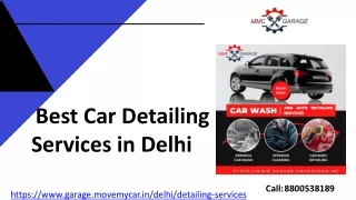 Best Car Detailing Services in Delhi