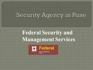 security agency in pune