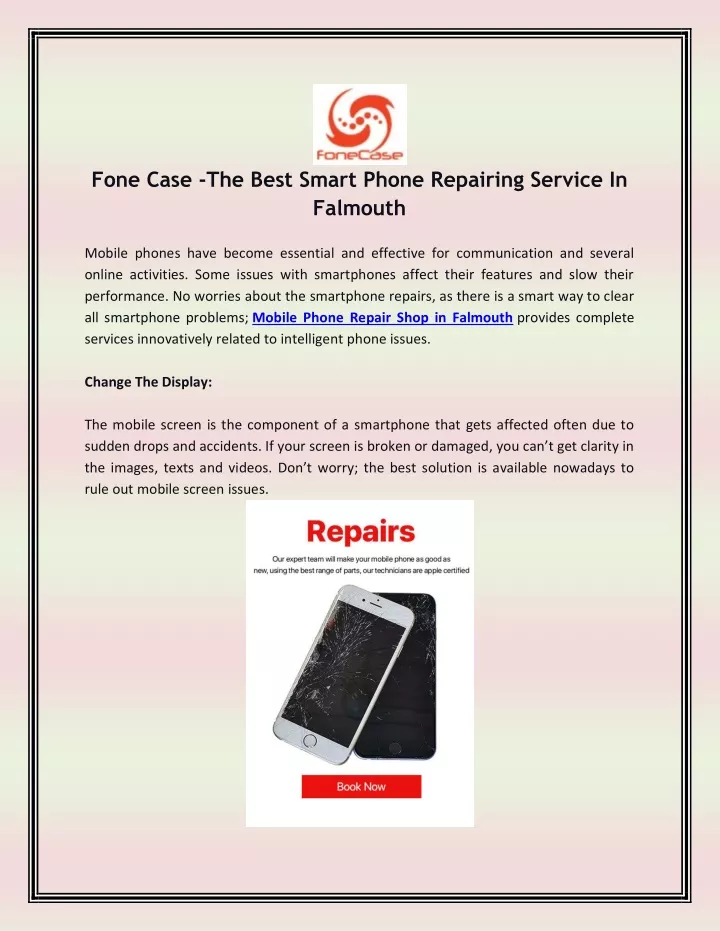 fone case the best smart phone repairing service