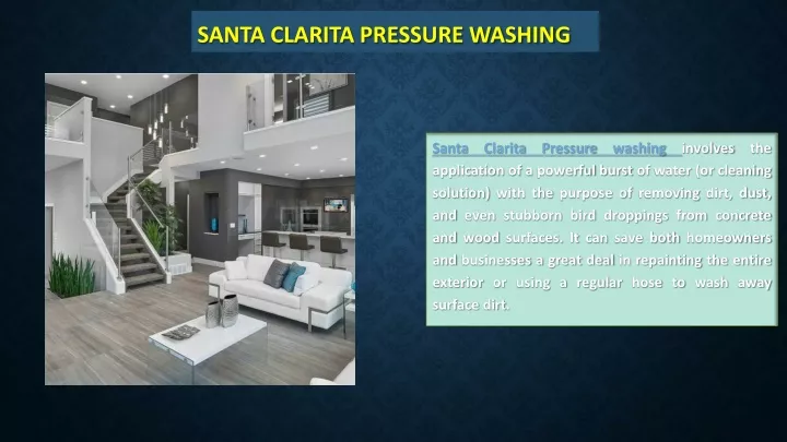 santa clarita pressure washing