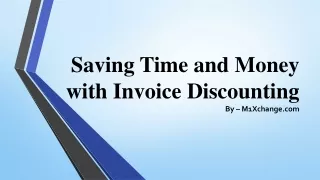 saving time and money with invoice discounting
