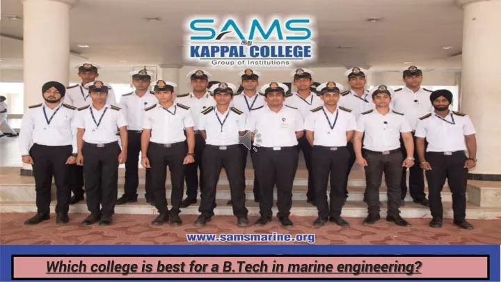 which college is best for a b tech in marine
