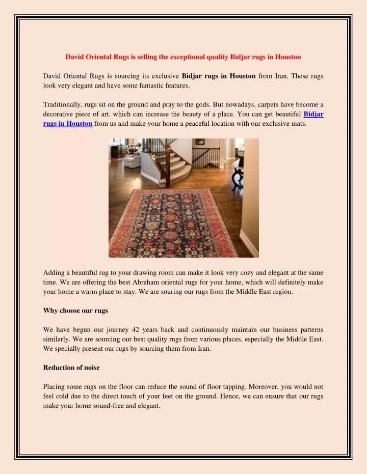 david oriental rugs is selling the exceptional