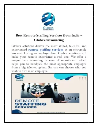 Best Remote Staffing Services from India