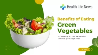 Benefits of Eating Green Vegetables