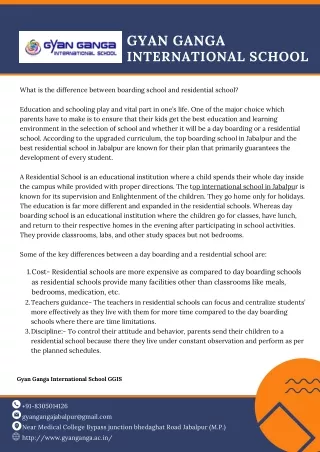 What is the difference between boarding school and residential school