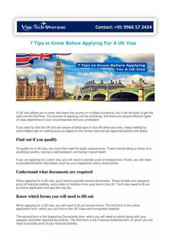 Ppt 7 Tips To Know Before Applying For A Uk Visa Powerpoint Presentation Id11628180 3034