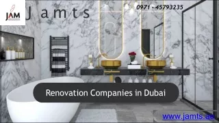 High Class Bathroom Renovation in Dubai