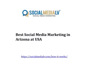 Best Social Media Marketing in Arizona at USA