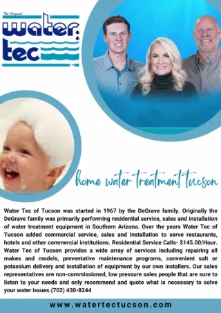 home water treatment tucson