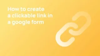 Way to Add Link in Google Form