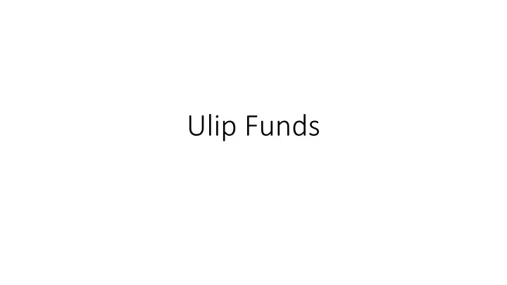 ulip funds