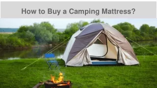 How to Buy a Camping Mattress_