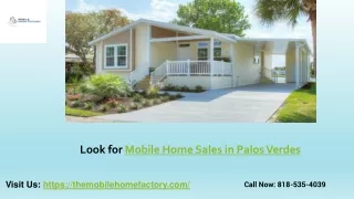 Mobile Home Sales Palos Verdes California- Mobile Homes Factory