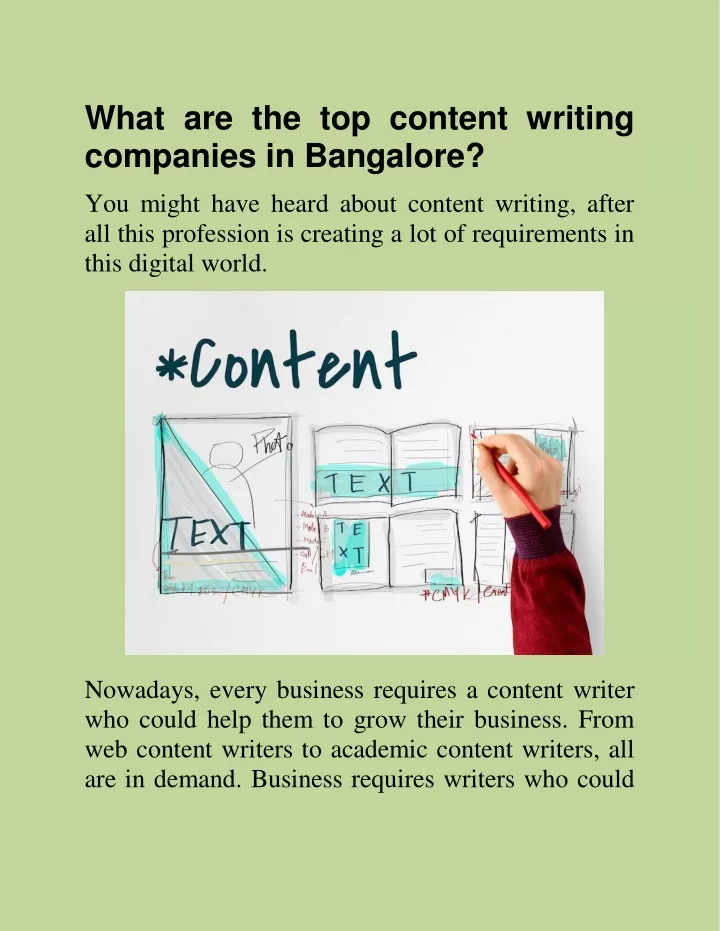 what are the top content writing companies