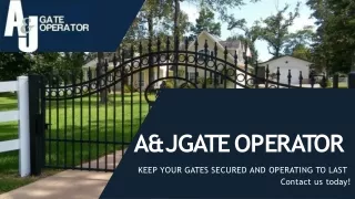 Looking for Automatic Gate Installation Company Sugar Land,TX