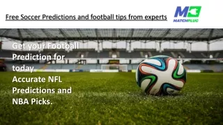free soccer predictions and football tips from