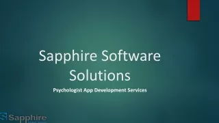 sapphire software solutions