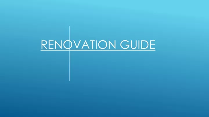 renovation guide