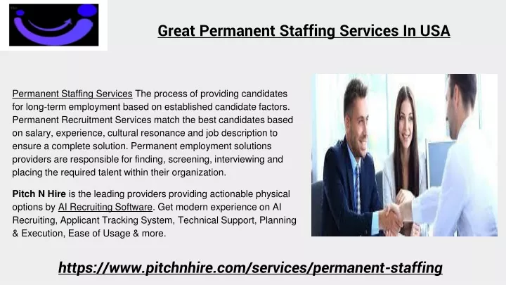 great permanent staffing services in usa