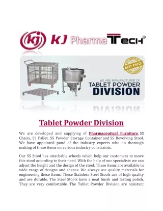tablet powder division