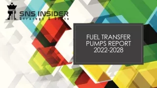 Fuel Dispenser Market Report 2022-2028