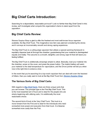 Big Chief Carts Introduction_ Review_ Stoners Surplus Shop