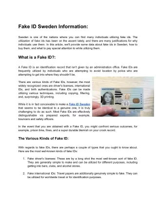 Fake ID Sweden Review_ Information_ Buy Super Bills