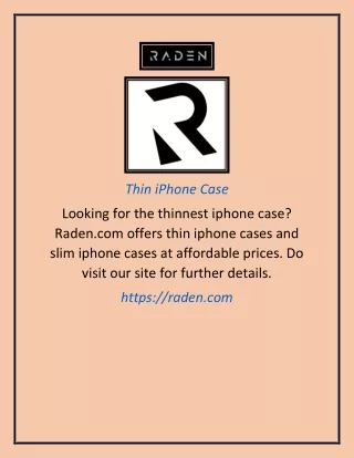 thin iphone case