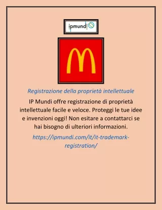 registrazione della propriet intellettuale