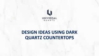 design ideas using dark quartz countertops