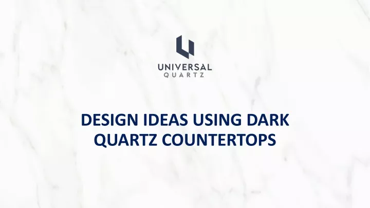 design ideas using dark quartz countertops