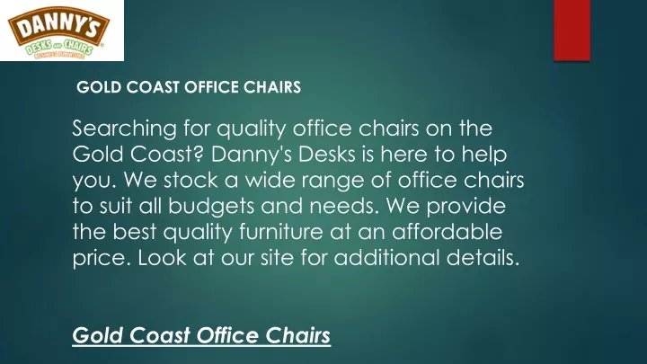 gold coast office chairs