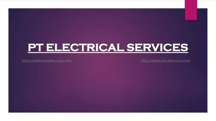 pt electrical services pt electrical services